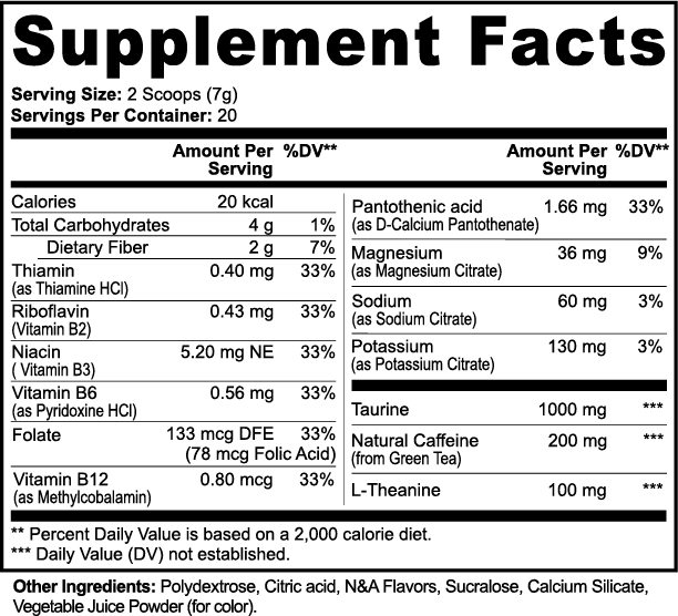 Pre Workout ( Tropical Twist)